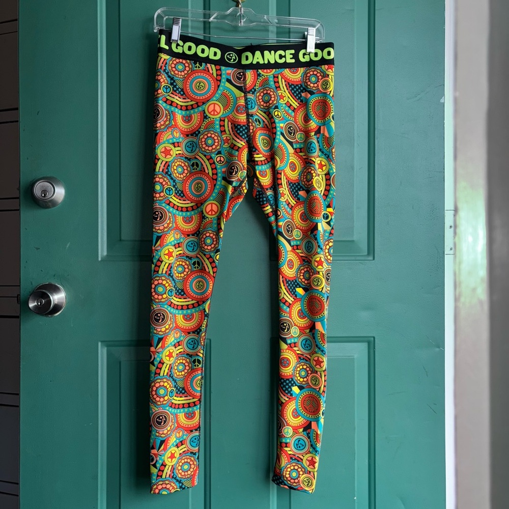 Zumba Love Long Leggings sz Large - Feel Good Dance Good new without tags - Picture 4 of 11